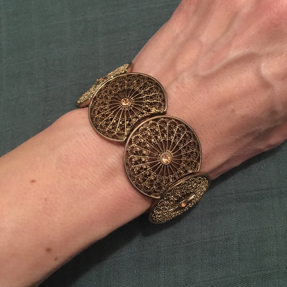 Rose Gold Tone Bohemian Bracelet